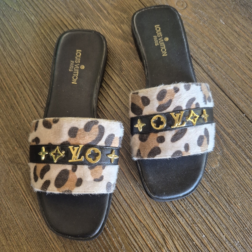 Louis Vuitton Revival Mules Sz 38   7.5/8 US Size
